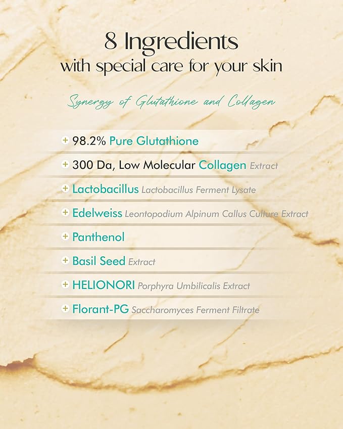 Glutathione Collagen Miracle Balm – SPF 50+ Anti-Wrinkle Sunscreen Stick for Radiant and Youthful Skin - Pore Covering Silky Finish Sunblock Stick, 0.59oz.