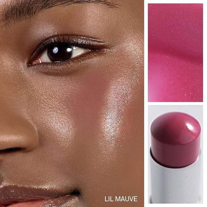 hince True Dimension Radiance Balm 10g - Shimmer Glow Face Highlighter Stick, Translucent Colors, Cream Blush Stick, Glass Skin in a Balm, Korean Beauty, Natural Makeup (LIL MAUVE, TP006)