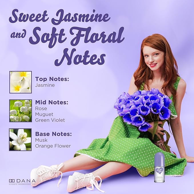 Dana Love's Baby Soft & Love's Soft Jasmin, Bundle Perfumes For Women, (1.5 fl oz)