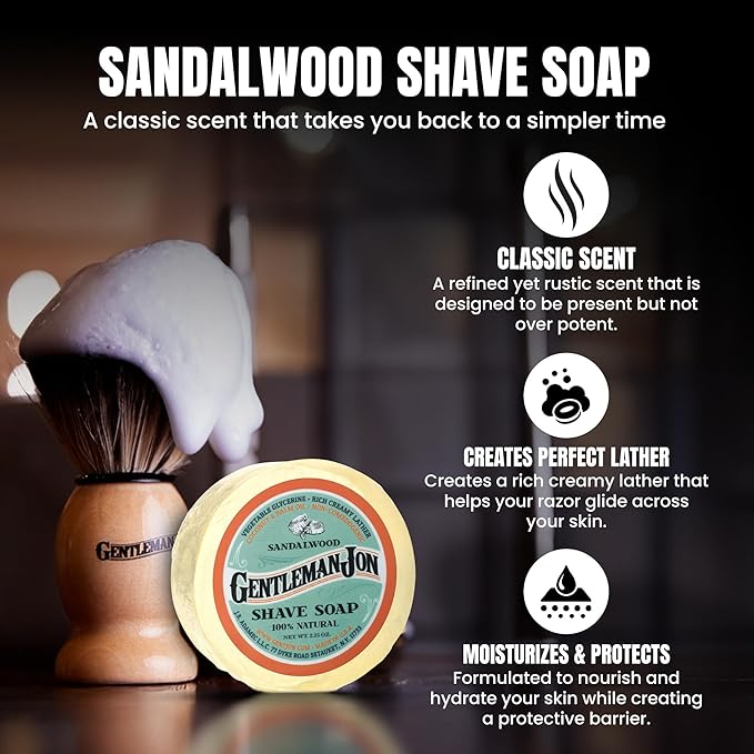 Complete Shaving Brush Kit – Old Fashion Shaving Kit for Men, Includes Shave Brush, Shave Bowl, Shave Soap & Stand, Vintage Wet Shave Mug, Barber-Style 4-Piece Gift Set