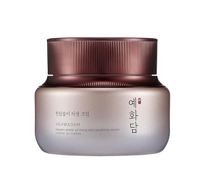The Face Shop Yehwadam Heaven Grade Ginseng Rejuvenating Cream | Gentle & Low-Irritant Formula for Instant Face Anti-Aging Effects | Naturally Derived for Eye Skin Brightness, 1.69 Fl Oz