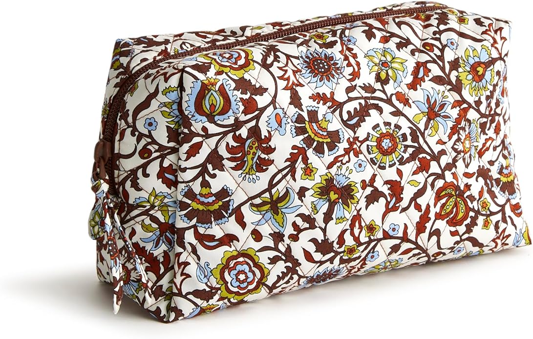 Vera Bradley Women's Premium Cotton Medium Cosmetic
