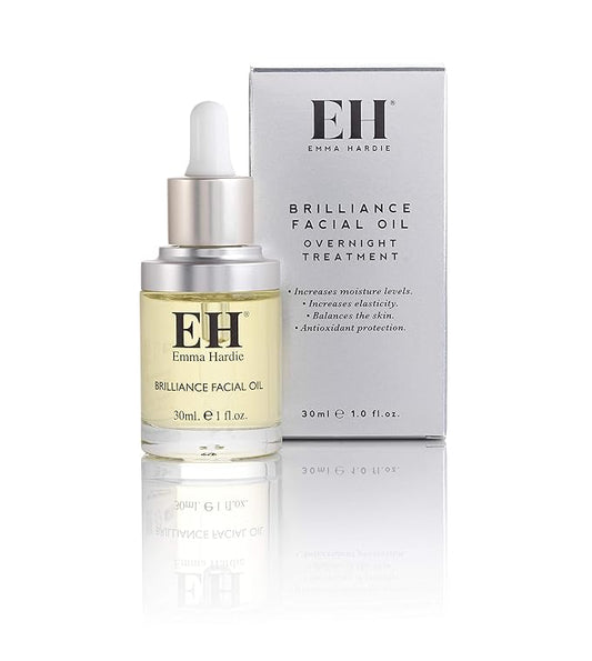 Emma Hardie 30ml Brilliance Facial Oil with Botanical Extract Blend, Use to Hydrate & Revitalise Skin, Promote Glow & Youthful Look & Reduce Wrinkles, Suitable for Sensitive Skin, Vegan & Cruelty Free