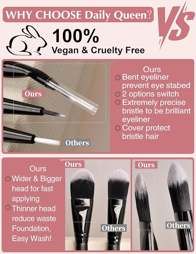 29pcs Black Professional Makeup Brush holder Set Kabuki Powder Concealers Eye shadows Blush Eyeliner Eyebrow Contour Eye blending Brushes