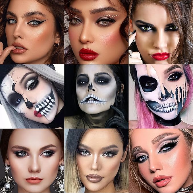 docolor Eyeshadow Palette 9 Colors Black Eyeshadow Gemstone Shadow Palette Highly Pigmented Mattes Shimmers Naked Smokey Glitter Cream Colorful Powder Blendable Long Lasting Waterproof Makeup Palette