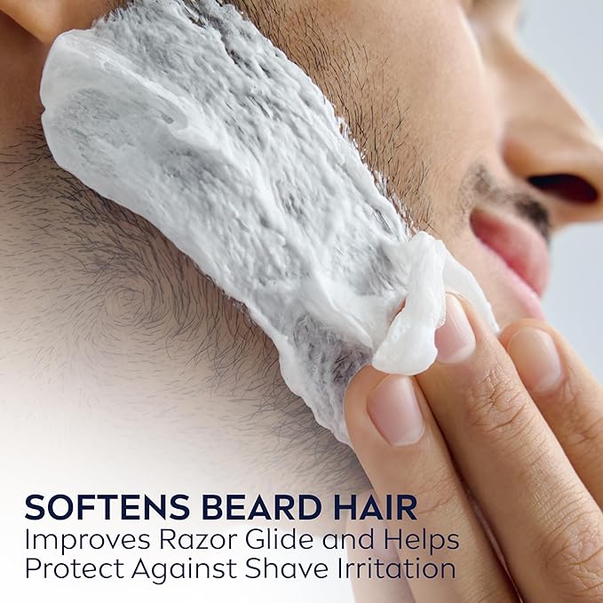 NIVEA MEN Sensitive Shave Foam with Vitamin E, Soothing Chamomile and Witch Hazel Extracts, 6 Pack of 7 Oz Cans