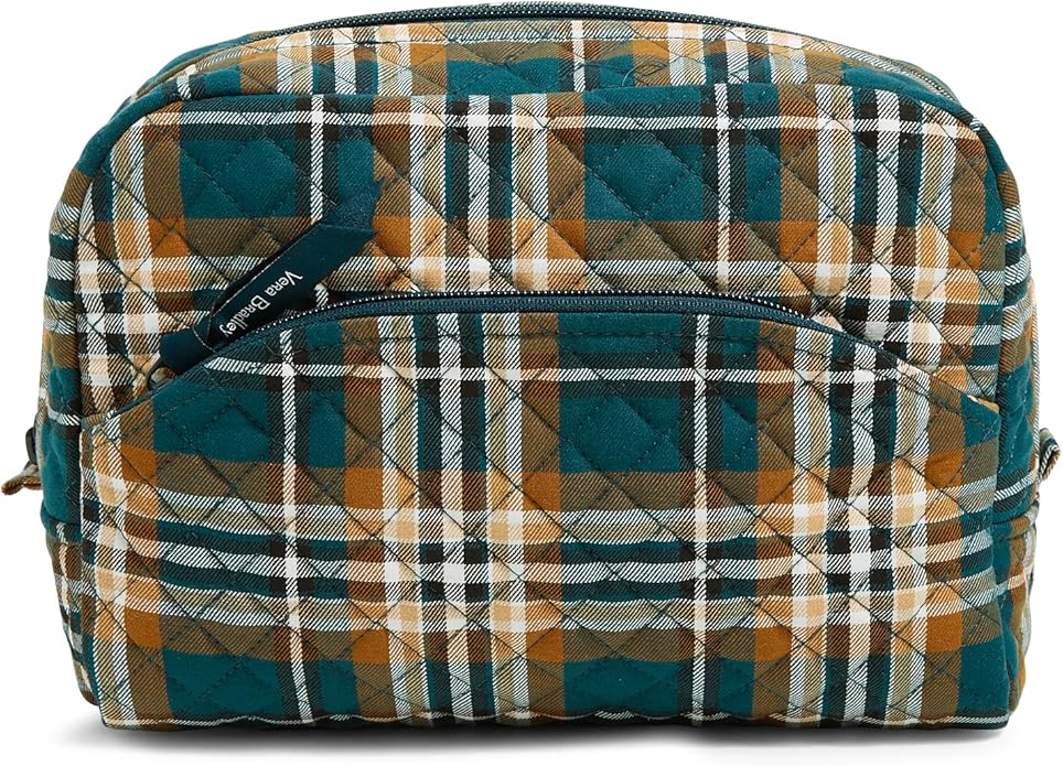 Vera Bradley Women's Cotton Large Cosmetic Makeup Organizer Bag