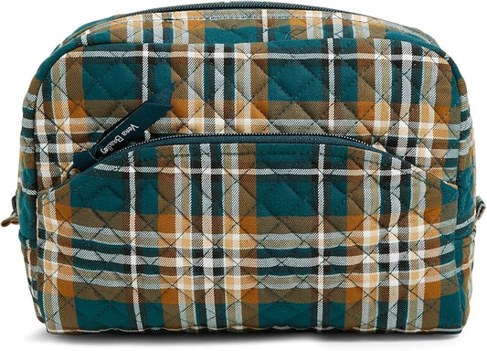 Vera Bradley Women's Cotton Large Cosmetic Makeup Organizer Bag