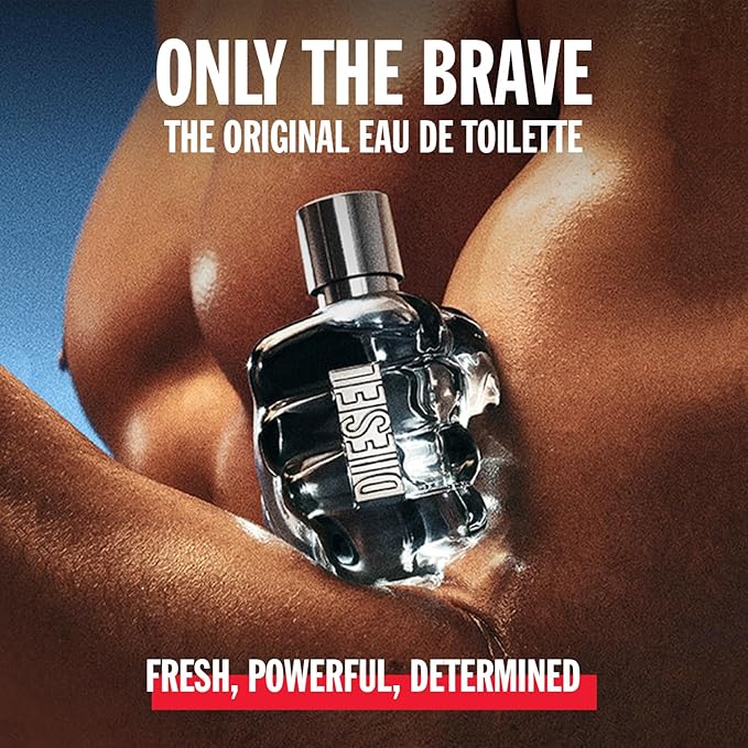 Diesel ONLY THE BRAVE Men's set, 4.2 oz Eau de Toilette, 3.4 oz Shower Gel, 1.7 oz Shower Gel