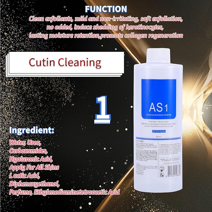 AO3 Aqua Peeling Solution Top Salon Skin Scrub Hydra Skin Scrub Special Solution Small Bubble Solution 400ml