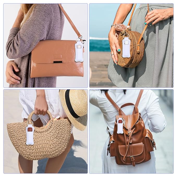 100 Pcs Sublimation Keychain Blanks Bulk Lipstick Holder Sublimation Lip Balm Gloss holder Neoprene Blanks Portable Protective Cases for Women DIY Key Ring Travel Supplies