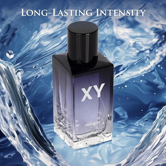 XY for Men - Aromatic Fougere Fragrance - Top Notes of Apple, Ginger & Bergamot Mix with Sage & Juniper Berries - Base Scent of Tonka bean, Amberwood & Olibanum - Elegant 100ml Bottle, Parfume Men