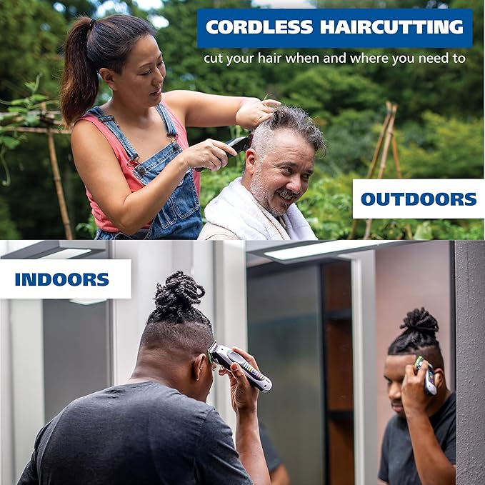 Wahl Lithium Ion Color Pro Rechargeable Cordless Hair Clippers for Men with Smart Charge Technology and Battery Hair Trimmer for Convenient at Home Haircutting & Touch Ups - Model 3026594