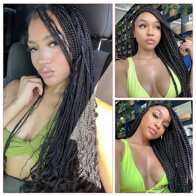 Black Braiding Hair Extension, 28 Inches Pre Stretched Braiding Hair for hair Braids,2 Packs Yaki Texture Synthetic Braid Hair