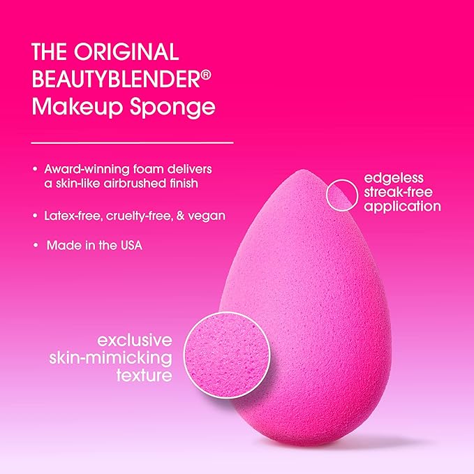 Beautyblender® | House of Bounce Set – Makeup Sponge & Sponge Storage Stand, Professional Smooth Blending Application, Vegan & Cruelty Free, Made in the USA