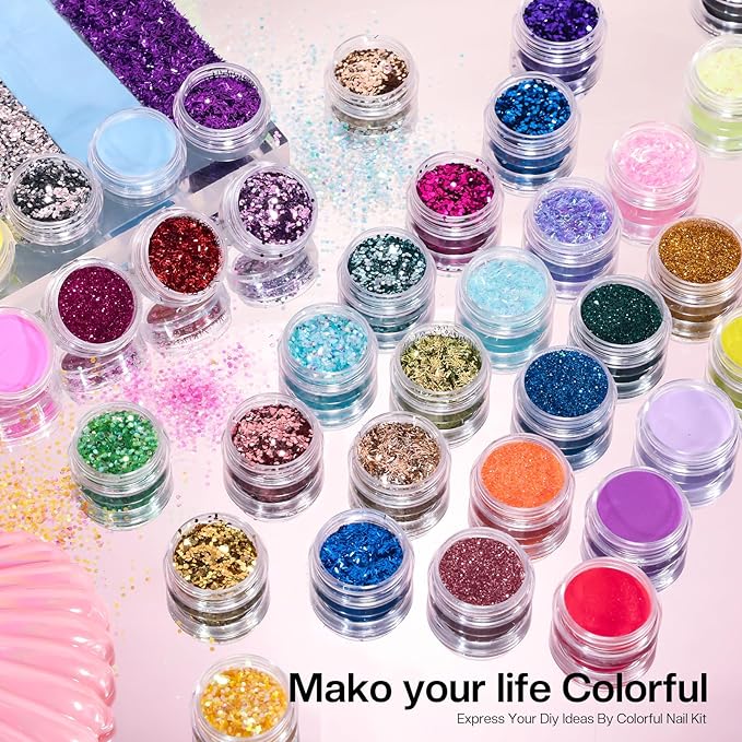 Morovan Acrylic Nail Kit for Beginners Everything: Professional Acrylic Nails Kit With Everything DIY Nail Starter Kit Acrylic Nail Set - For Women Girl Salon-Quality