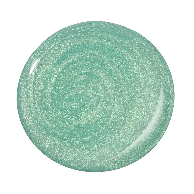 Dazzle Dry Nail Lacquer (Step 3) - In Season - A seafoam green with a subtle gold and green shimmer. Semi-sheer shimmer. (0.5 fl oz)