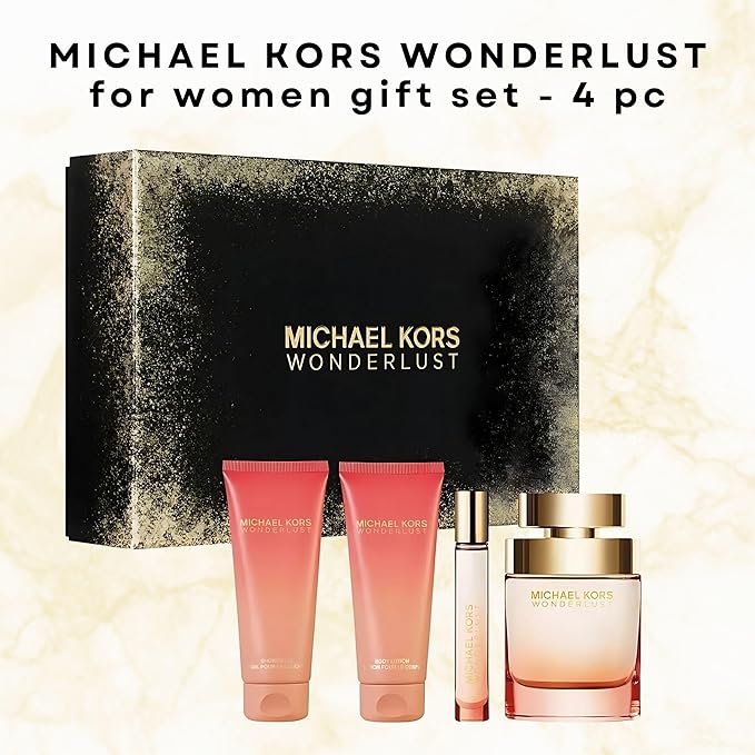 Michael Kors Wonderlust Perfume for Women 4 Piece Gift Set