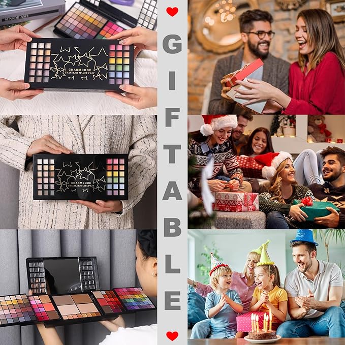 Full Makeup Kit, Makeup Sets for Women Full Kit, All in One Make Up Gift Set for Girls & Women with Eyeshadow,Liquid Lipstick,Foundation,Mascara,Blush,Eyeliner,Contour,Brushes and More