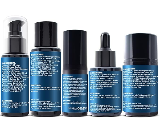 Skin Care for Men,Mens Anti-aging Skin Care Kit for Tigten,Firm & Hydrate Skin Facial Care Kit W/Retinol,Hyaluronic Acid,Men Christmas Brithday Fathers Valentines Gifts for Him Boyfriend Dad Husband