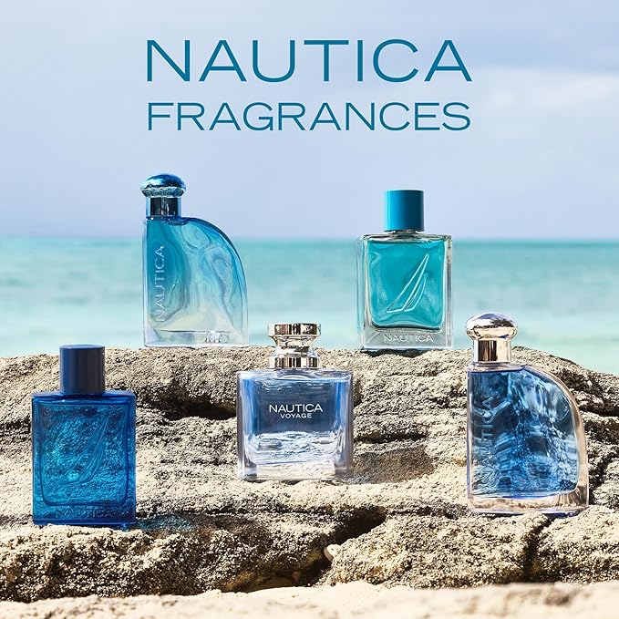 Nautica Voyage 2 piece Gift Set for Men - 1.6oz Eau De Toilette Spray + 6.0 oz Deodorizing Body Spray