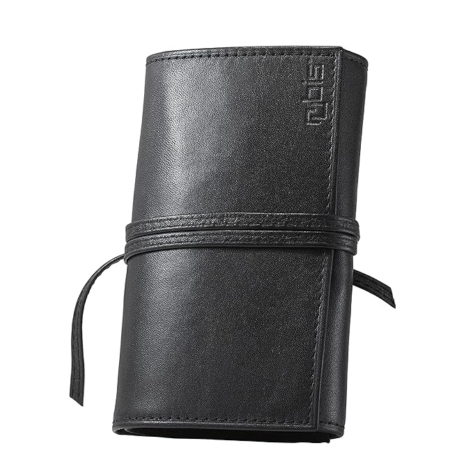 Rubis 4-Piece Manicure Set for Men and Women with Black Leather Case, Includes Tweezers, Nail Clippers, Nail Scissors, and Nail File, 1K410,Rubis Switzerland Swiss Made World Renowned Precision