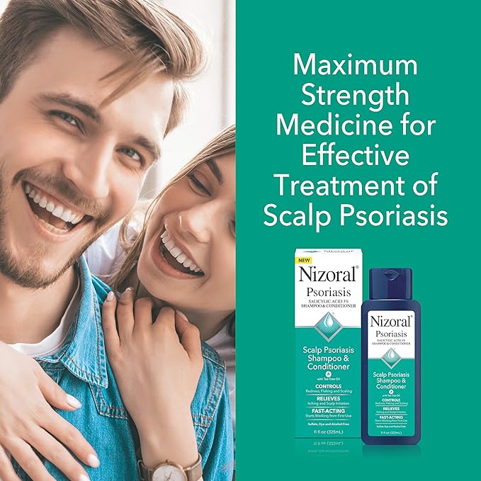 Nizoral Psoriasis Shampoo & Conditioner - Effective Scalp Psoriasis Treatment, 11 Ounce