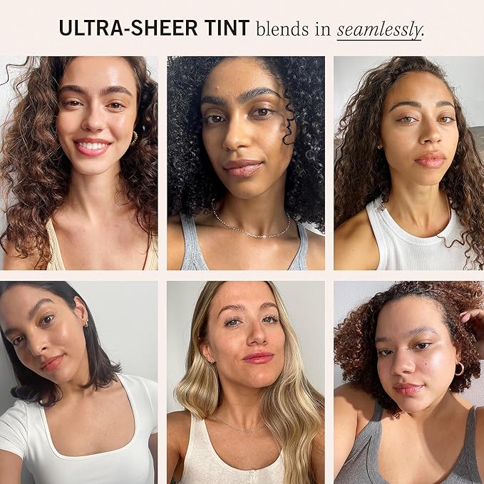 First Aid Beauty - Weightless Liquid Mineral Sunscreen with Zinc Oxide Broad Spectrum SPF 30, Luxuriously Light Ultra Sheer Tint for Everyday Use, Non-comedogenic, Safe for Sensitive Skin, 1.5 oz