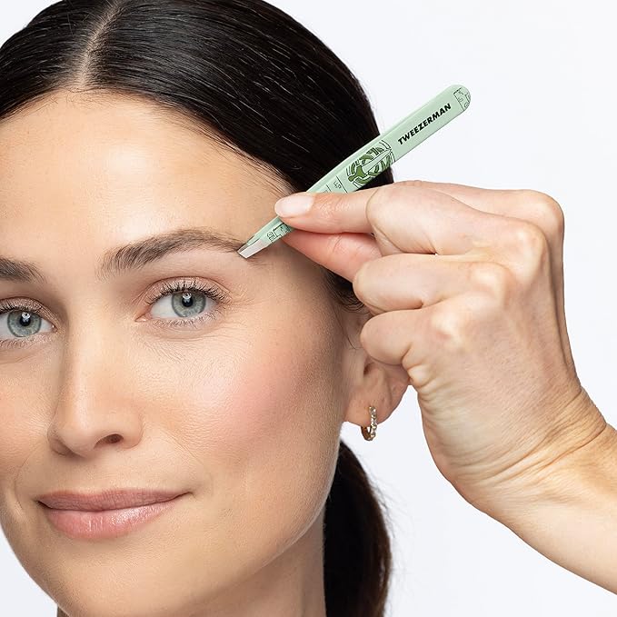 Tweezerman Merida Slant Tweezer - Eyebrow Tweezers for Women and Men