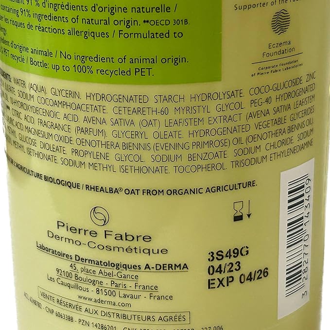 A-derma Exomega Cleansing Oil 750ml