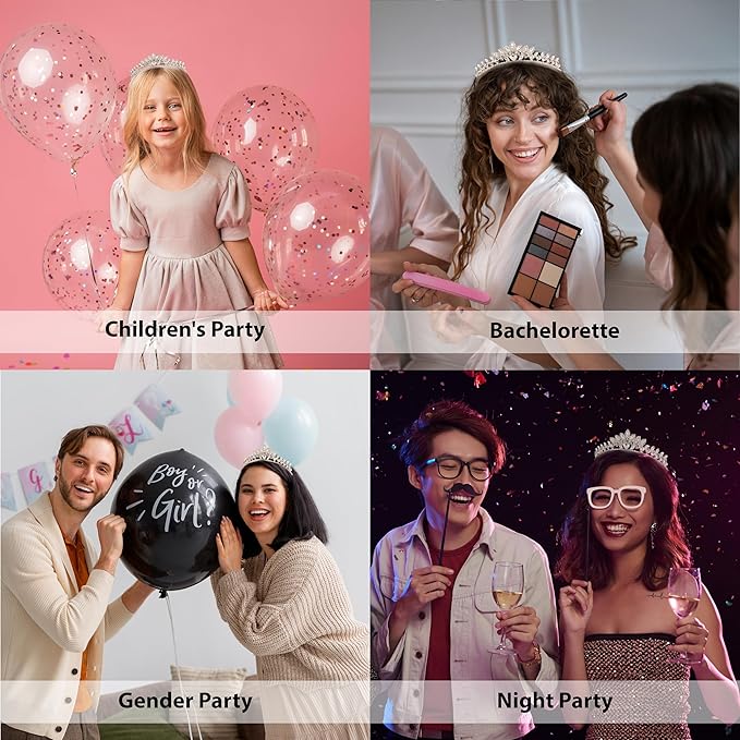 LIMELIA Women's Tiara for Henna Wedding Party|Glitter Hair Accessories for Bridal Birthday Pageant Prom Halloween Costume Christmas Party, Queen Princess Crowns | Leaf Model-Silver