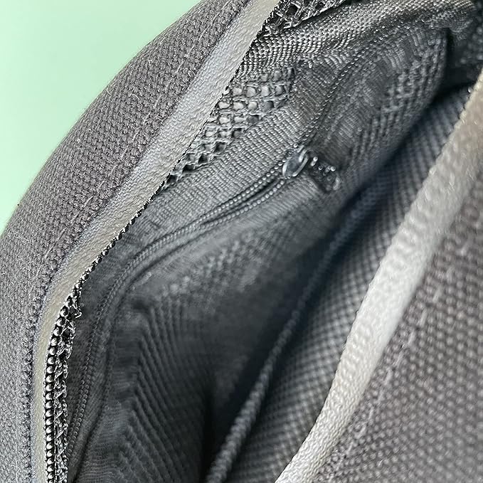 Brando Moon Smell Proof Makeup Bag with Moon - Carbon Neutralizing Fabric - Air Tight Zippers (Black)