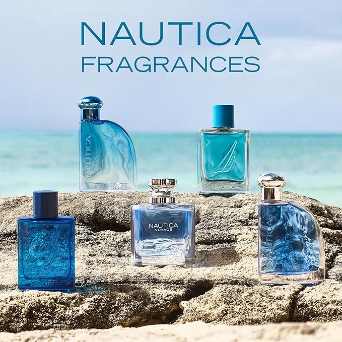 Nautica Pure Blue Eau de Toilette 3.3 fl oz (Pack of 1), Notes of Eucalyptus, Leather, and Vanilla, Men's Fragrance, Long Lasting, Everyday Fragrance, Travel Size