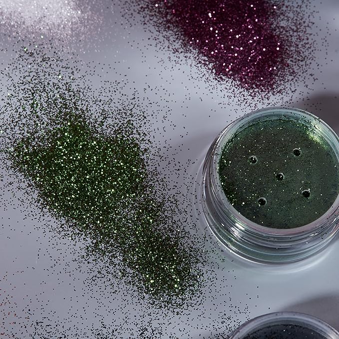 Halloween Glitter Shakers by Moon Terror - Boxset - SFX Make up, Festival Glitter for Face Body Hair, Special Effects Make up - 0.17g