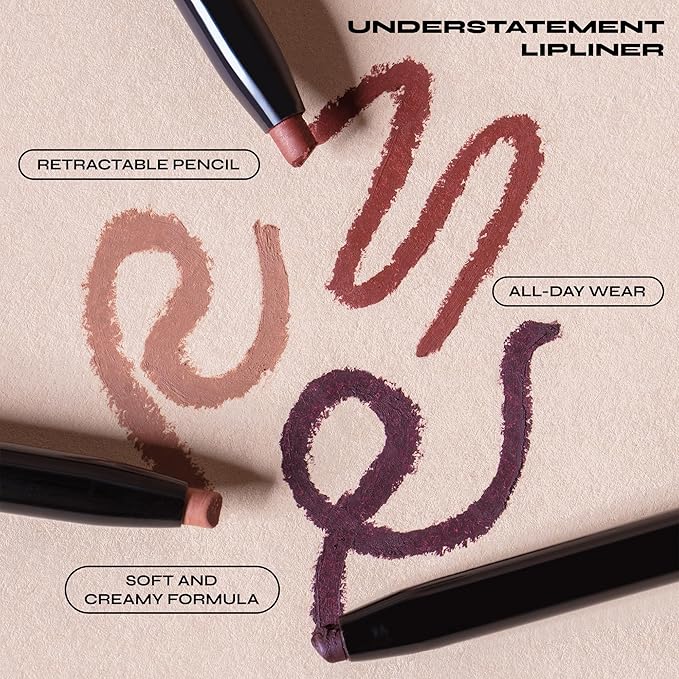 Milani Stay Put Longwear Liquid Lipstick Vibe + Understatement Lipliner Pencil - Highly Pigmented Retractable Soft Lip Liner Pencil + Keep It Full Nourishing Lip Plumper - Nude Shimmer