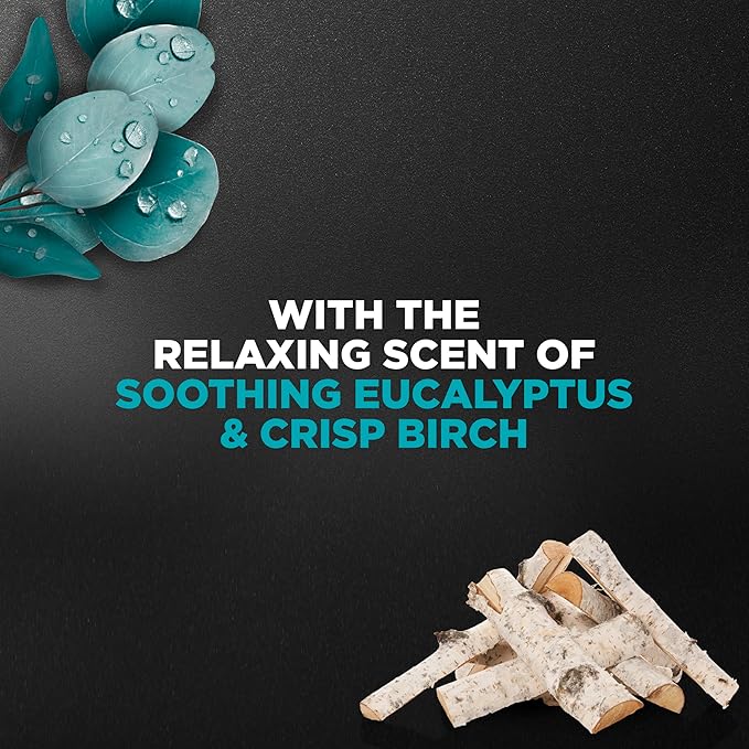 Dove Men+Care Relaxing Blue Eucalyptus + Birch 3 Count Body and Face Wash with 24-Hour Nourishing Micromoisture Technology Body Wash for Men 30 oz