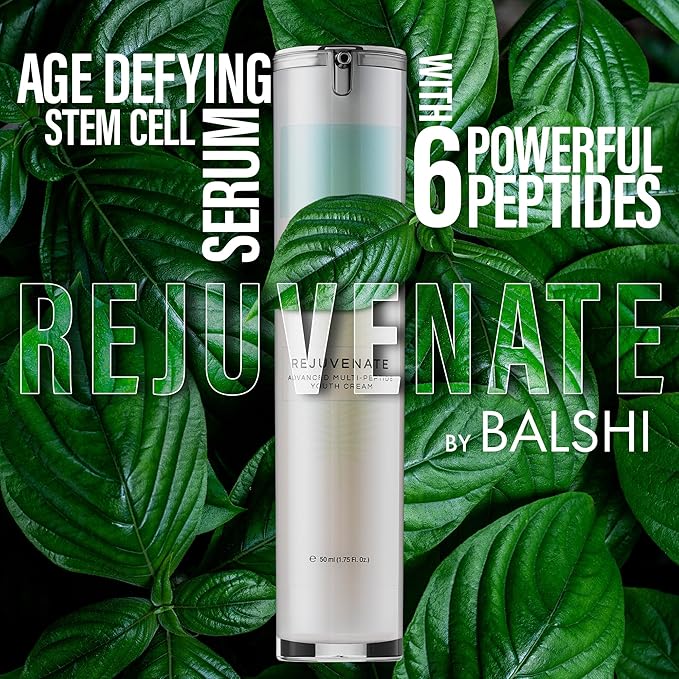 REJUVENATE Growth Factor Cream - Ultimate Hydrating Face Cream Moisturizer, Multi-Peptide Cream w/Collagen Stimulators for Firm, Youthful Skin - Diminish Fine Lines, Wrinkles & Dark Circles, 50ml