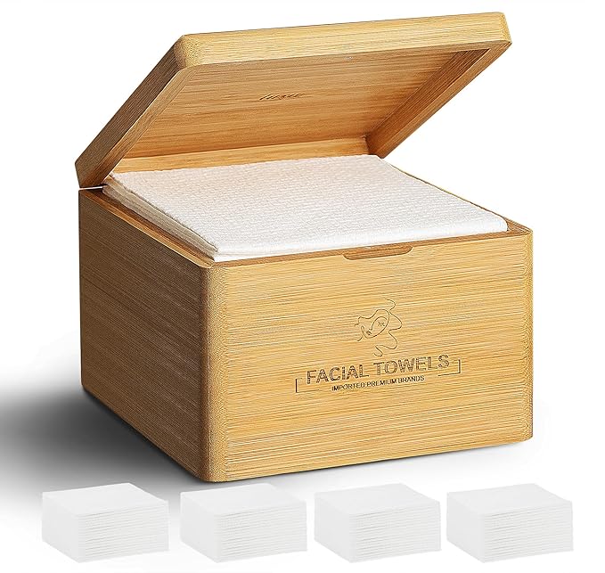 Clean Facial Towels,1 Box with 240 Ct Disposable Face Towels - Premium Facial Cleansing Cloths & Towelettes, Perfect for Skincare Routine - Biodegradable, Travel-friendly, and Eco-friendly