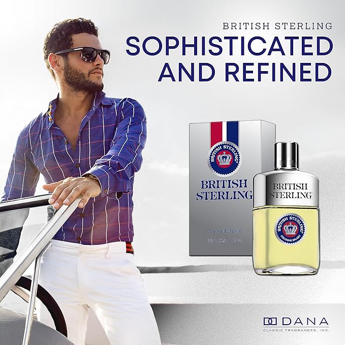 British Sterling By Dana For Men. Cologne Splash, 3.8-Ounces