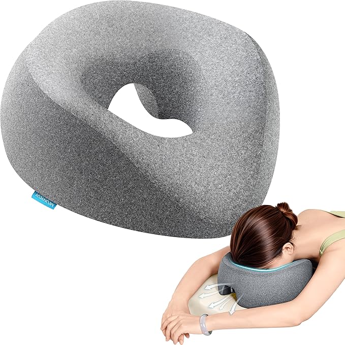 Massage bed Pillow Face Down Massage Headrest Bed For After Eye Surgery For Sleeping Retina Surgery Vitrectomy Recovery Equipment - Comfortable & Adjustable Support For Faster Healing & Pain Relief