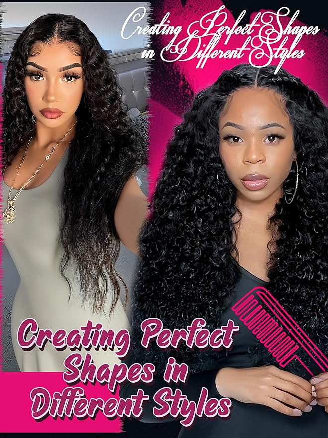 Human Hair Bundles Hair Extensions 16 18 20 22 Inch Water Wave 100% Unprocessed Curly Brazilian Virgin Hair Wet and Wavy 4 Bundles Human Hair Natural Black