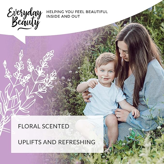 Lavender Hydrosol Facial Toner - 16 oz All Natural Hydrating Spray Mist for Face and Hair - 100% All Natural Lavender Water Hydrosol with Fine Mist Cap