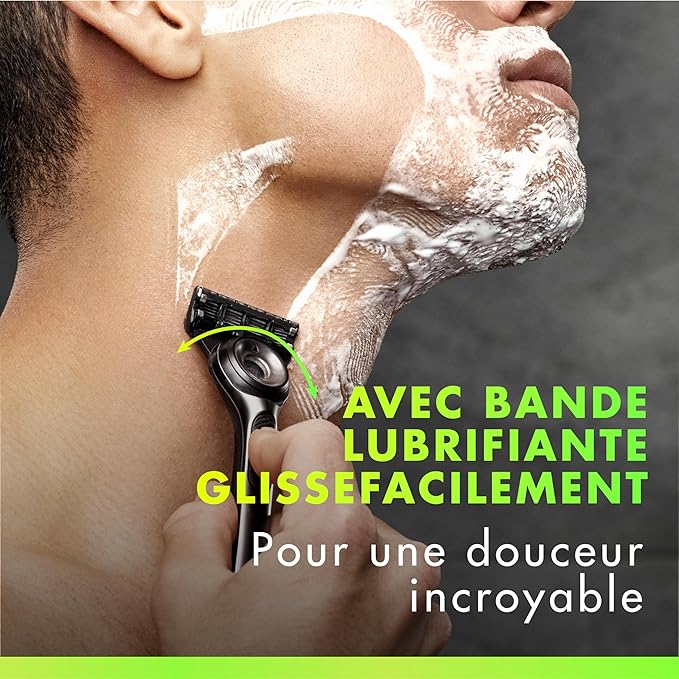 GilletteLabs Razor Blade Refills, 12ct Razor Cartridges, Razor Refills for Men Compatible with GilletteLabs Exfoliating Bar Razor and Heated Razor