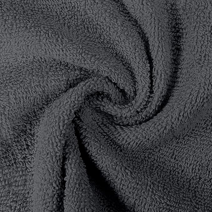 Utopia Towels 12 Pack Premium Wash Cloths Set, 12 by 12 Inches, 100% Cotton Ring Spun, Highly Absorbent and Soft Feel Essential Washcloths for Bathroom, Spa, Gym, and Face, Grey