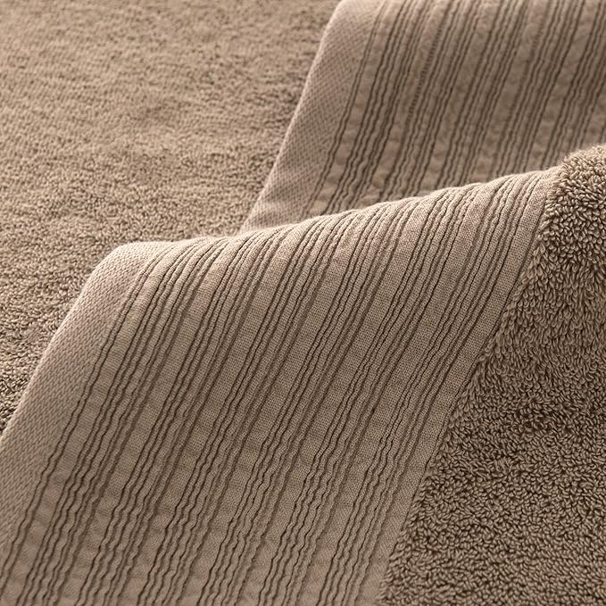 Aston & Arden Anatolia Turkish Hand Towels - Pack of 4-100% Ring Spun Cotton, Soft Plush Absorbent, 600 GSM Low Twist Weave, Premium Towel for Hotel, Spa, Bathroom, 18 x 32 in, Sandstone Tan