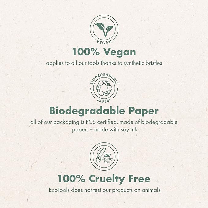 EcoTools Daily Makeup Brush Cleanser Spray, Quick Drying, Fragrance Free & Dermatologist Tested, Travel Size, TSA Approved, Cruelty-Free & Vegan 3 fl oz./89 ml. Bottle