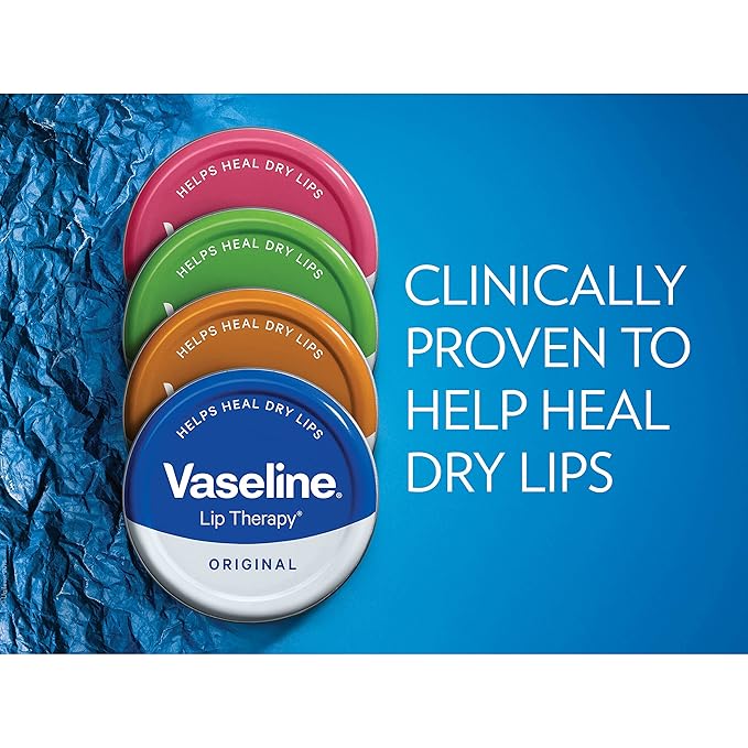 Vaseline Lip Therapy Lip Balm Tin, Rosy Lips, 0.6 Ounce