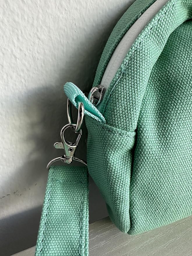 Brando Moon Smell Proof Makeup Bag with Moon - Carbon Neutralizing Fabric - Air Tight Zippers (Green)