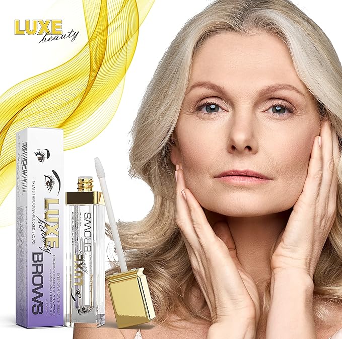 Luxe Beauty - Advanced Eyebrow Growth Serum for Thicker, Fuller Brows - Anti-Aging Formula for Men and Women - 0.23 fl oz / 7ml