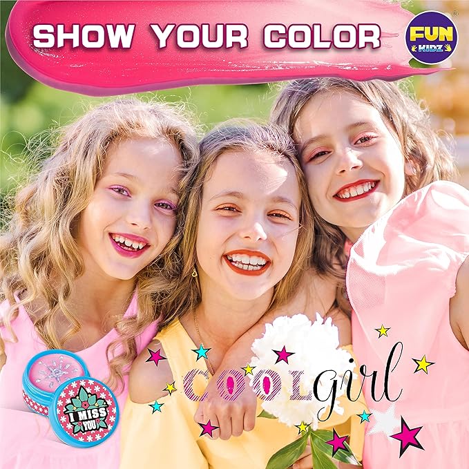 All Natural Lip Balm Kit For Girls, FunKidz Lip Gloss Making Kit For Kids Ages 8-10, 10-12 Girls Gift Makeup Science Lab